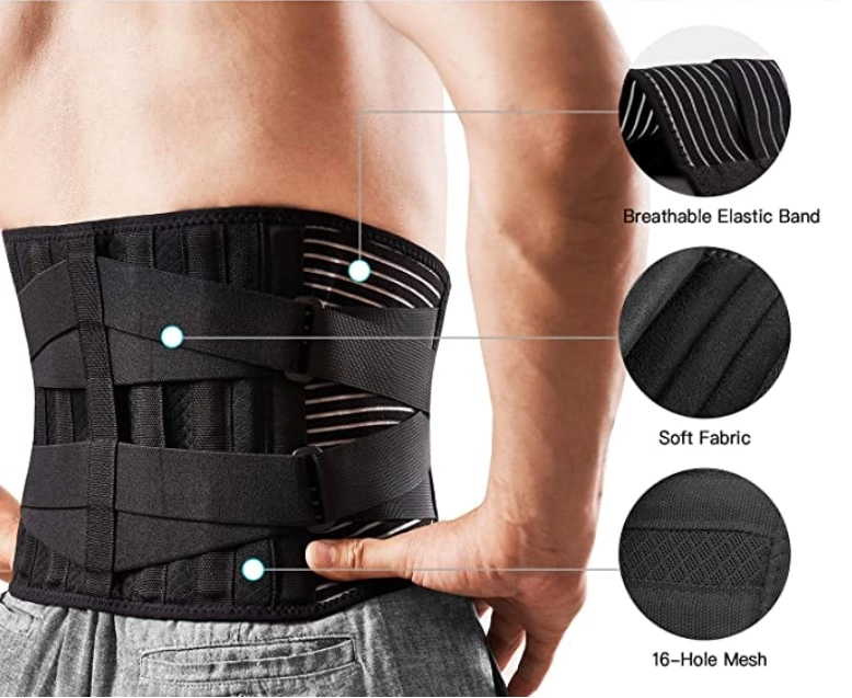 Sport Adjustable Lower Back Lumbar Waist Support Brace