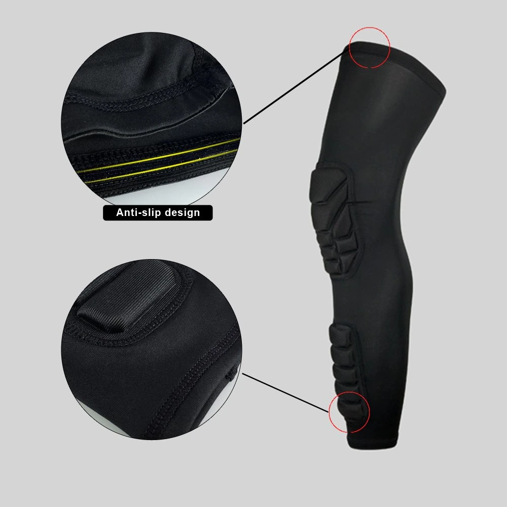 Professional Sport Protection Elastic Honeycomb Knee Support Pad Leg Sleeve Knee Brace